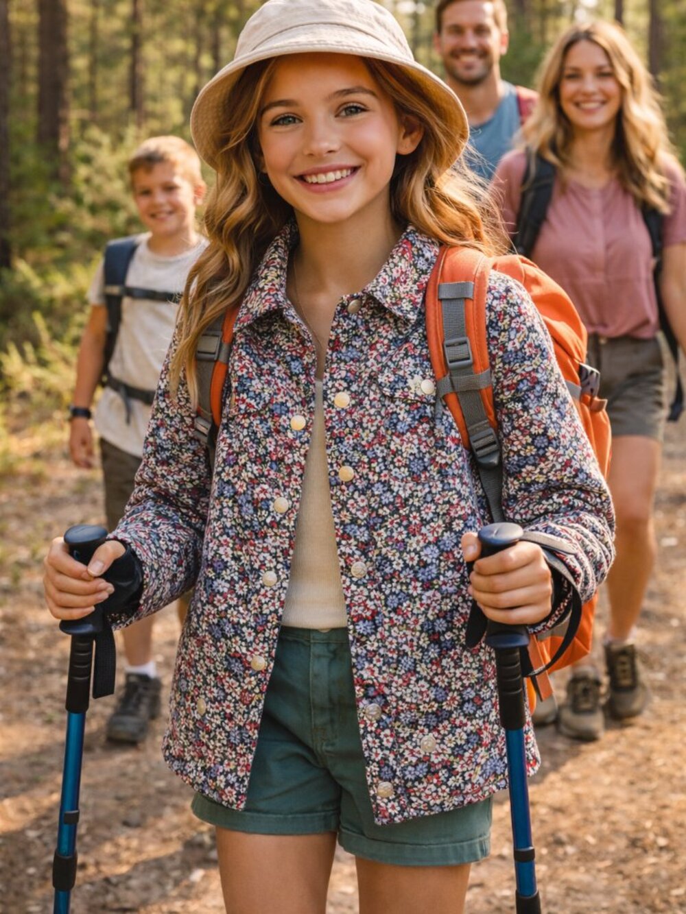 Floral Print Jacket | Lightweight Button-Up | Cottagecore Boho Layer6-7